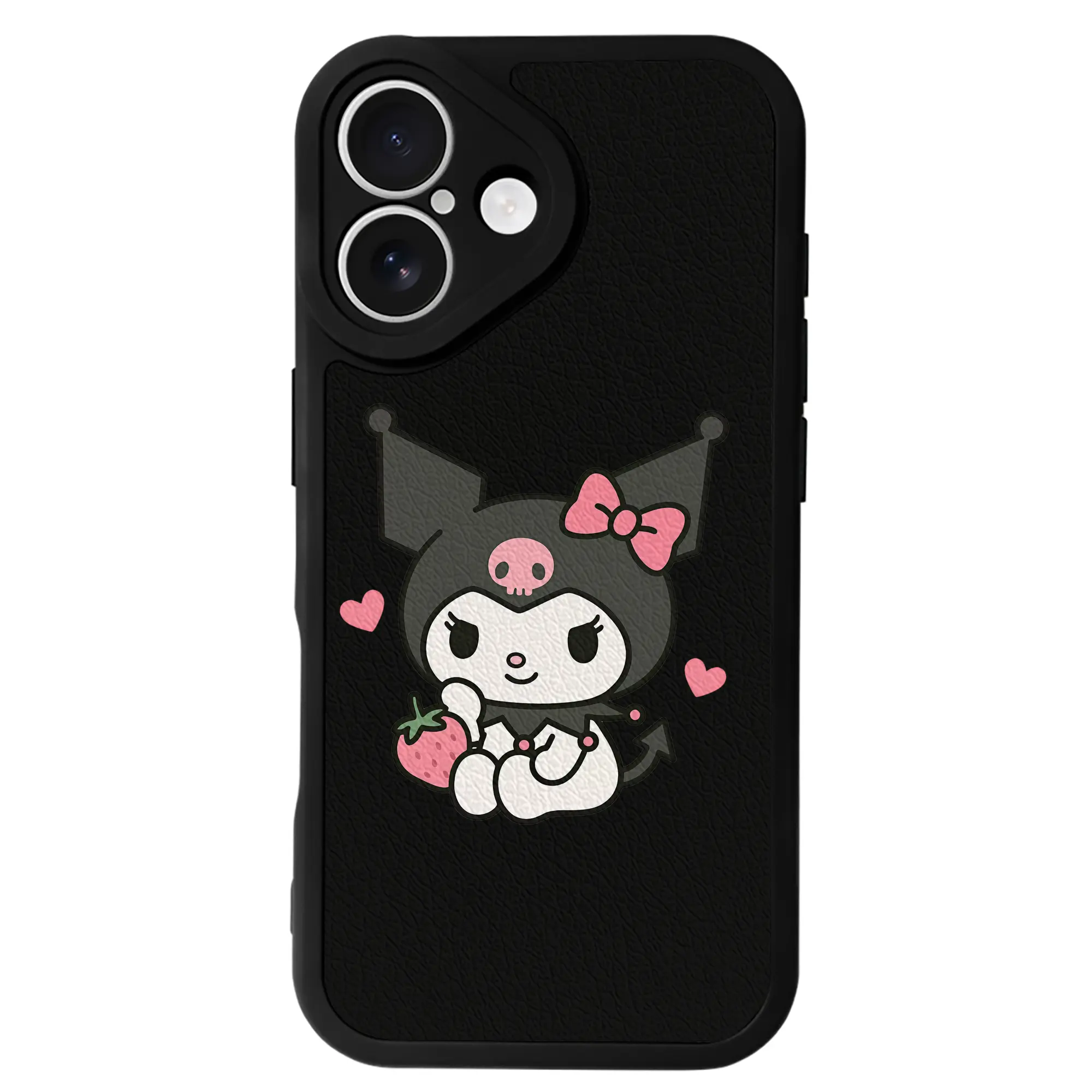 サンリオ グッズ,クロミ - IPhone 16シリーズ対応 ・ シリコンスマホケース ・ レザー調 ・ 高精度フィット ・ 耐衝撃 ・ ワイヤレス充電対応 ・ 精密カット